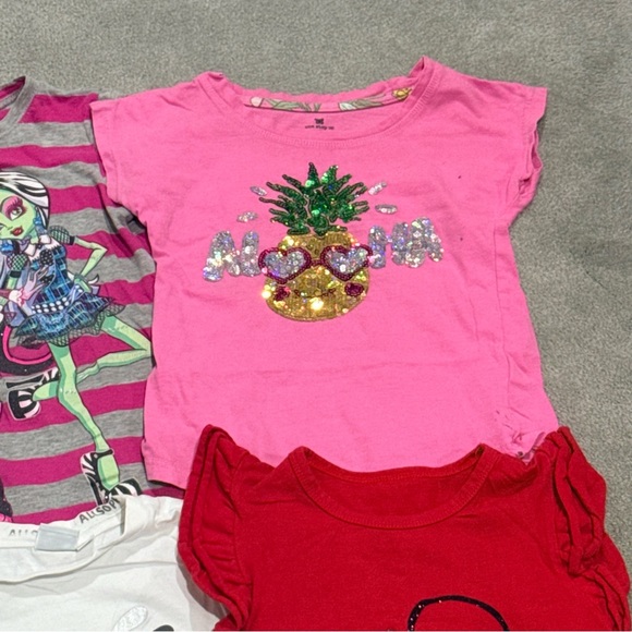 Girls Graphic T-Shirt Bundle Size 6/7 Justice Puma Monster High Healthtex GUC - Picture 11 of 14